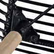 VIX 6 DB MODERN, TERMÉSZETES RATTAN ÉTKEZŐSZÉK, FEKETE