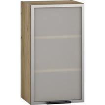 VENTO ÜVEGES FELSŐ SZEKRÉNY, JOBBOS, GV-40 CM, ERDEI TÖLGY - A-Z Bútor Webáruház