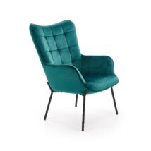 Halmar CASTEL fotel, sötétzöld - A-Z Bútor Webáruház