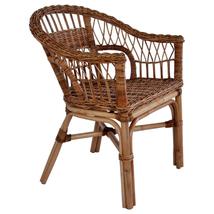 VIX TERMÉSZETES RATTAN KÜLTÉRI FOTEL, BARNA - A-Z Bútor Webáruház