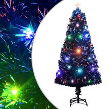 VIX OPTIKAI SZÁLAS MŰKARÁCSONYFA TALPPAL/LED FÉNNYEL, 120 CM, ZÖLD - A-Z Bútor Webáruház