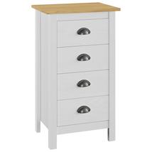 VIX MOUNTAIN TÖMÖR FENYŐFA KOMÓD, 46 CM, FEHÉR-MÉZBARNA - A-Z Bútor Webáruház