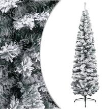 VIX ZÖLD VÉKONY PVC MŰKARÁCSONYFA PELYHES HÓVAL, 210 CM - A-Z Bútor Webáruház