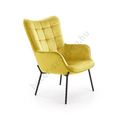 Halmar CASTEL fotel, mustársárga - A-Z Bútor Webáruház
