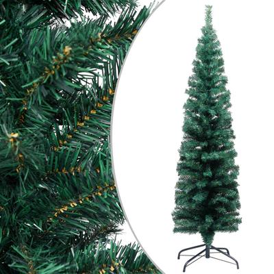 VIX ZÖLD VÉKONY PVC MŰKARÁCSONYFA ÁLLVÁNNYAL, 150 CM - A-Z Bútor Webáruház