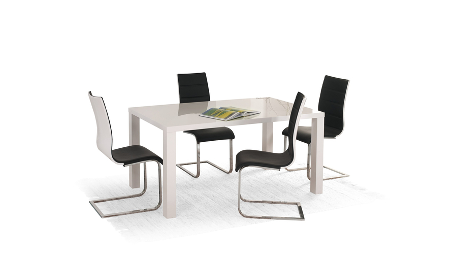 Asztal Ronald A) 120x80 Mdf – Fehér